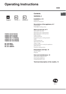 Руководство Hotpoint-Ariston 7HKRC 641 D X RU/HA Варочная поверхность