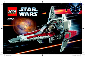 Manual Lego set 6205 Star Wars V-Wing fighter