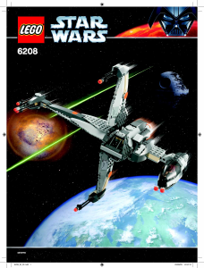 Manual Lego set 6208 Star Wars B-Wing fighter