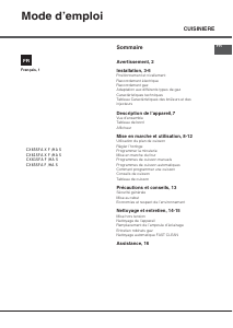 Mode d’emploi Hotpoint-Ariston CX61SFA X F /HA S Cuisinière