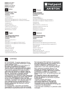 Mode d’emploi Hotpoint-Ariston CE6IFA.2 (W) F /HA S Cuisinière