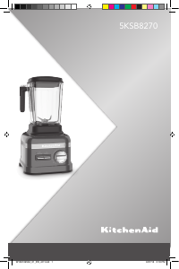 Manual de uso KitchenAid 5KSB8270EBK Batidora