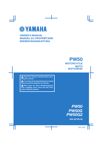 Handleiding Yamaha PW50 (2016) Motor