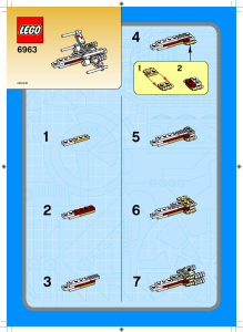 Manual de uso Lego set 6963 Star Wars MINI X-Wing starfighter
