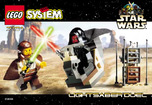 Manual Lego set 7101 Star Wars Lightsaber duel