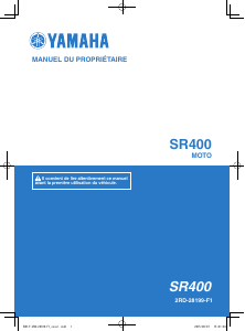Mode d’emploi Yamaha SR400 (2016) Moto