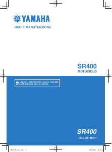 Manuale Yamaha SR400 (2016) Motocicletta