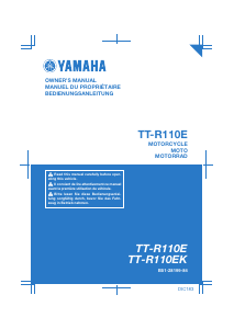 Handleiding Yamaha TT-R110E (2019) Motor