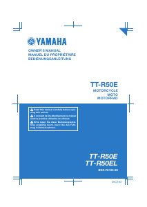 Mode d’emploi Yamaha TT-R50E (2020) Moto