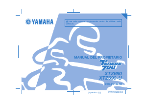 Manual de uso Yamaha Tenere 700 (2020) Motocicleta