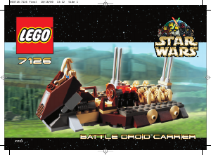 Manual Lego set 7126 Star Wars Battle droid carrier