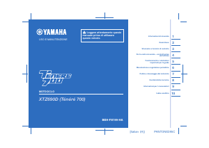 Manuale Yamaha Tenere 700 Rally Edition (2021) Motocicletta