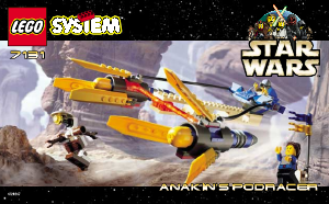 Bruksanvisning Lego set 7131 Star Wars Anakins Podracer
