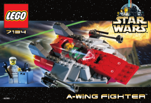 Bruksanvisning Lego set 7134 Star Wars A-wing Fighter