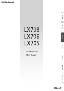 Mode d’emploi Roland LX706 Piano numérique