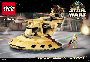 Bedienungsanleitung Lego set 7155 Star Wars Trade Federation AAT