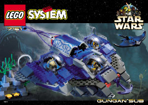 Handleiding Lego set 7161 Star Wars Gungan sub