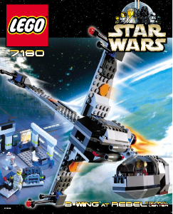 Manual Lego set 7180 Star Wars B-Wing at rebel control center