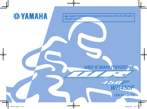 Manuale Yamaha WR450F (2015) Motocicletta
