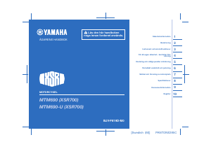 Bruksanvisning Yamaha XSR700 (2021) Motorcykel