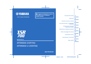 Manuale Yamaha XSR700 XTribute (2021) Motocicletta