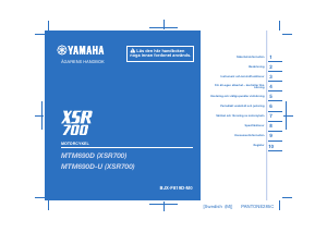Bruksanvisning Yamaha XSR700 XTribute (2021) Motorcykel