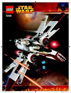 Manual Lego set 7259 Star Wars ARC-170 starfighter