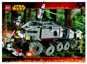 Manual Lego set 7261 Star Wars Clone turbo tank
