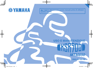 Manuale Yamaha XSR900 (2018) Motocicletta