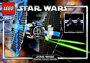 Manual Lego set 7263 Star Wars TIE fighter