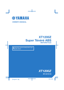 Manual Yamaha XT1200Z (2017) Motorcycle