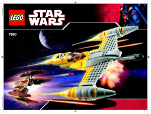 Manual Lego set 7660 Star Wars Naboo N-1 starfighter and vulture droid