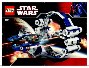 Manual Lego set 7661 Star Wars Jedi starfighter with hyperdrive booster
