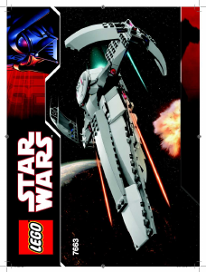 Manual de uso Lego set 7663 Star Wars Sith infiltrator