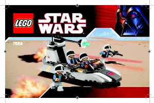 Bruksanvisning Lego set 7668 Star Wars Rebel Scout Speeder