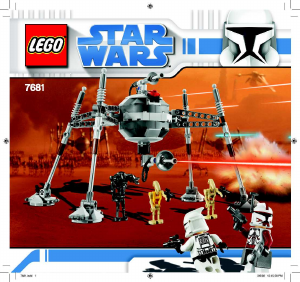 Manuale Lego set 7681 Star Wars Separatist spider droid