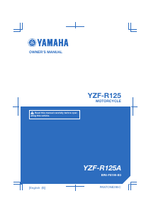 Manual Yamaha YZF-R125 (2017) Motorcycle