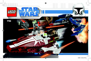 Manual Lego set 7751 Star Wars Ahsokas starfighter and vulture droid