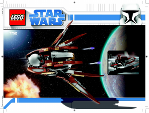 Bedienungsanleitung Lego set 7752 Star Wars Count Dookus Solar Sailer