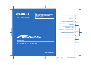 Manuale Yamaha YZF-R125 (2021) Motocicletta