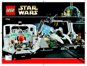 Bruksanvisning Lego set 7754 Star Wars Home One Mon Calamari Star Cruiser