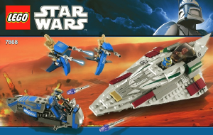 Manual Lego set 7868 Star Wars Mace Windus Jedi starfighter