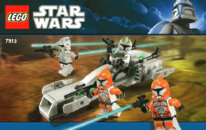 Manual Lego set 7913 Star Wars Clone trooper battle pack
