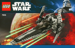 Manual Lego set 7915 Star Wars Imperial V-Wing starfighter