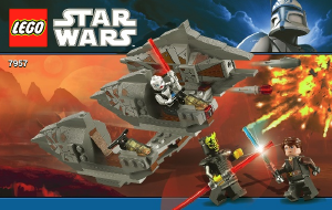 Manual Lego set 7957 Star Wars Sith nightspeeder