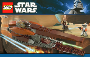 Manual Lego set 7959 Star Wars Geonosian starfighter
