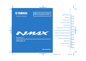 Manual Yamaha NMax 125 (2021) Scooter