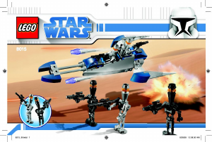 Manuale Lego set 8015 Star Wars Assassin droids battle pack