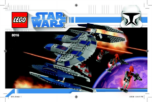 Manual Lego set 8016 Star Wars Hyena droid bomber