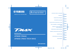 Manual de uso Yamaha TMax (2020) Scooter